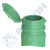 Оголовок газгольдера, высотой 735мм, с крышкой (R=600 мм) зеленое основание и зеленая крышка. - Артикул: ОГГ_600-2_H735_зел